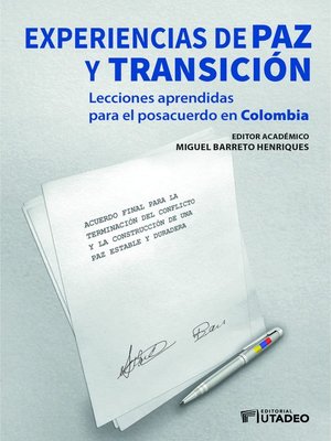 cover image of Experiencias de paz y transición